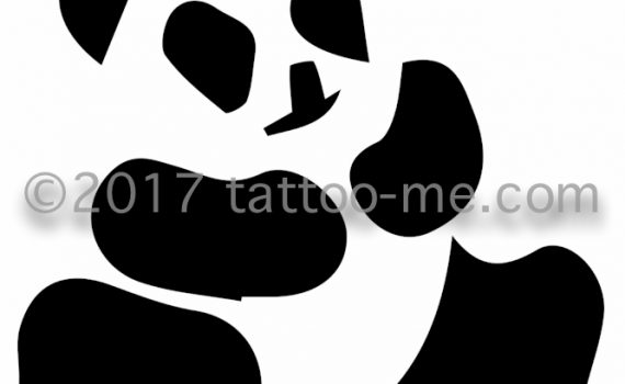 panda bear - ours panda tattoo-me stamp
