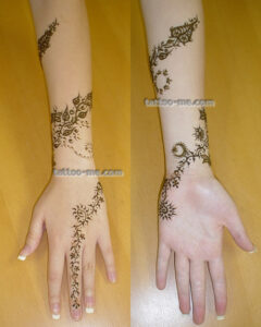 Flower and Vine Henna Tattoos Flower and Vine Henna Tattoos