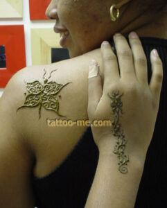 Flower and Vine Henna Tattoos Flower and Vine Henna Tattoos