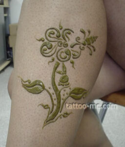Flower and Vine Henna Tattoos Flower and Vine Henna Tattoos