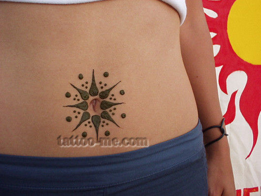 Belly Henna Tattoos
