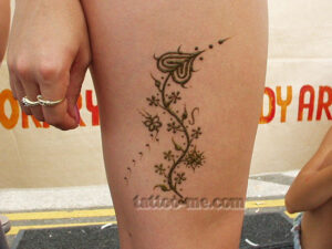 Flower and Vine Henna Tattoos Flower and Vine Henna Tattoos