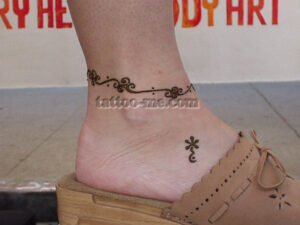 Indian ankle tattoo design Indian ankle tattoo design