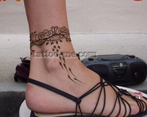 floral ankle tattoo design floral ankle tattoo design