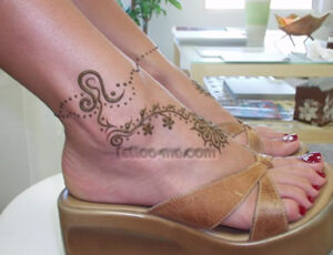 flower ankle tattoo design flower ankle tattoo design