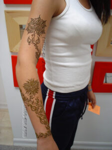 Flower and Vine Henna Tattoos Flower and Vine Henna Tattoos